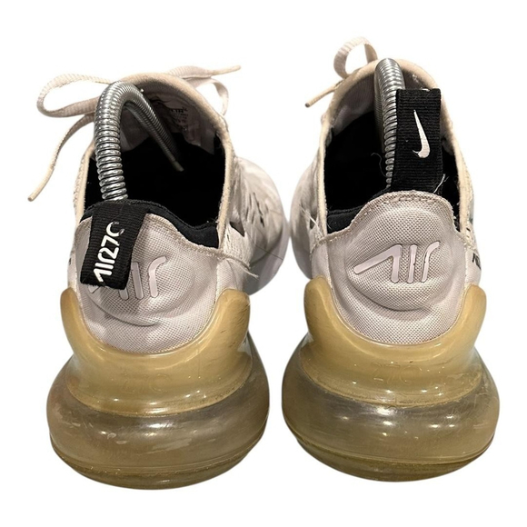 Nike Air Max 270 Shoes Womens Size 9 White Mesh Running Sneakers AH6789-100 - Picture 4 of 12
